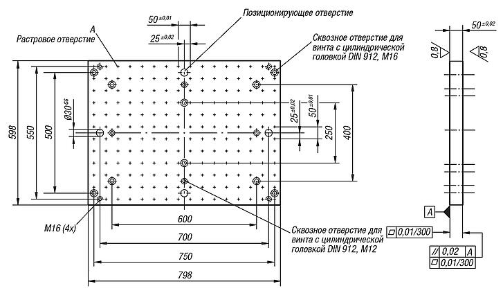 Плиты с растровой сеткой