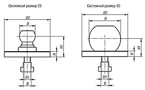 Крепежный комплект для Т-пазов для стабилизатора заготовки