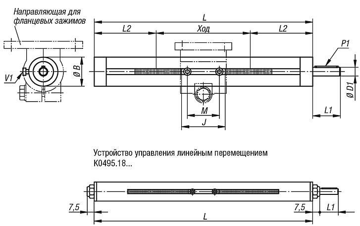 Устройства управления линейными перемещениями