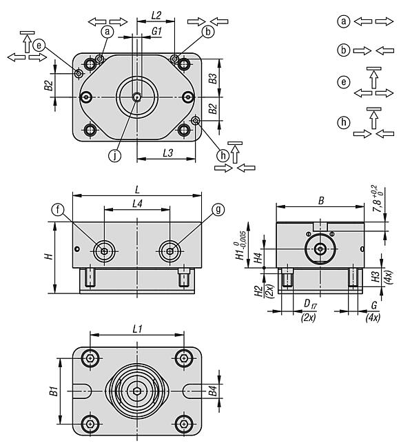 Зажимной модуль UNILOCK 
EGM 110-75