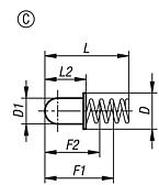 Подпружиненные втулки, форма С