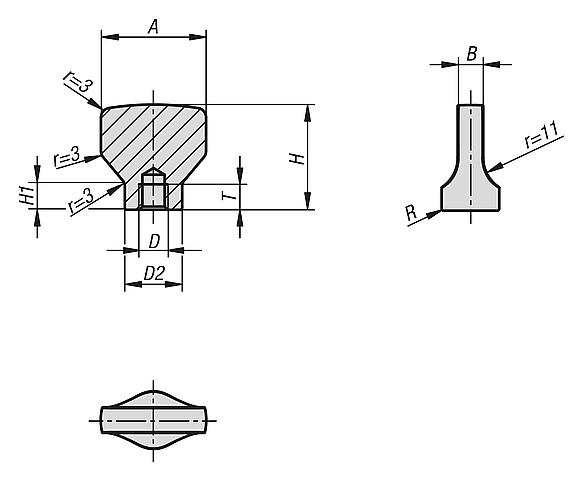 Барашковые гайки для уплотнительных  и подкладных шайб Hygienic USIT® Freudenberg Process Seals